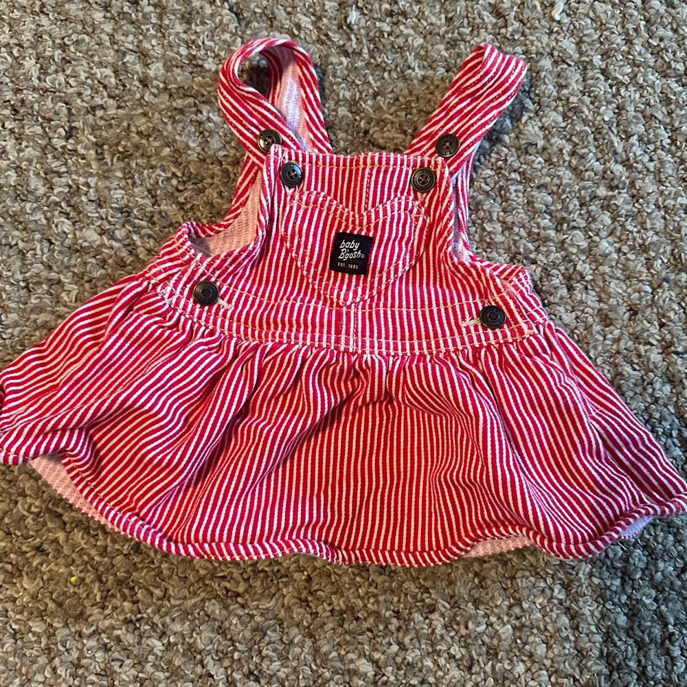 Red Striped Baby Dress